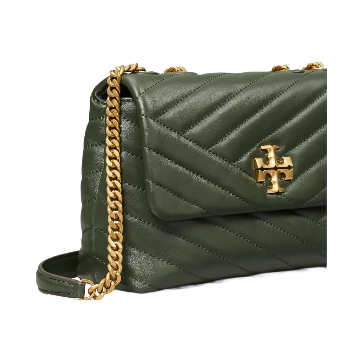 Tory Burch Small Kira Chevron Shoulder Bag SYCAMORE