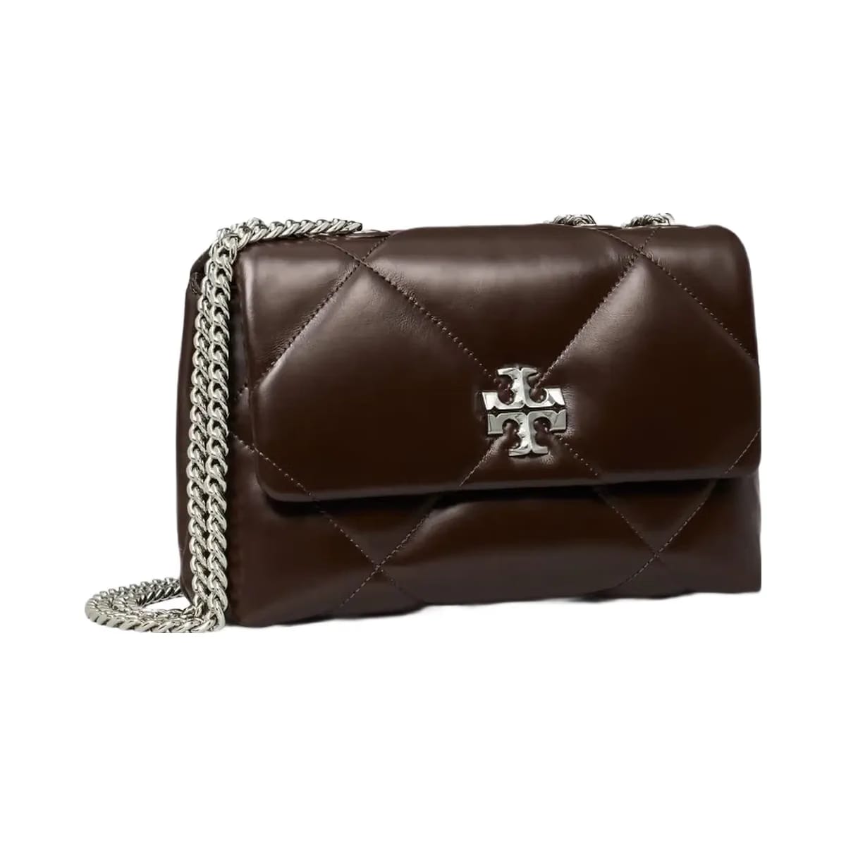 Tory Burch Small Kira Diamond Quilt Shoulder Bag Cocoa