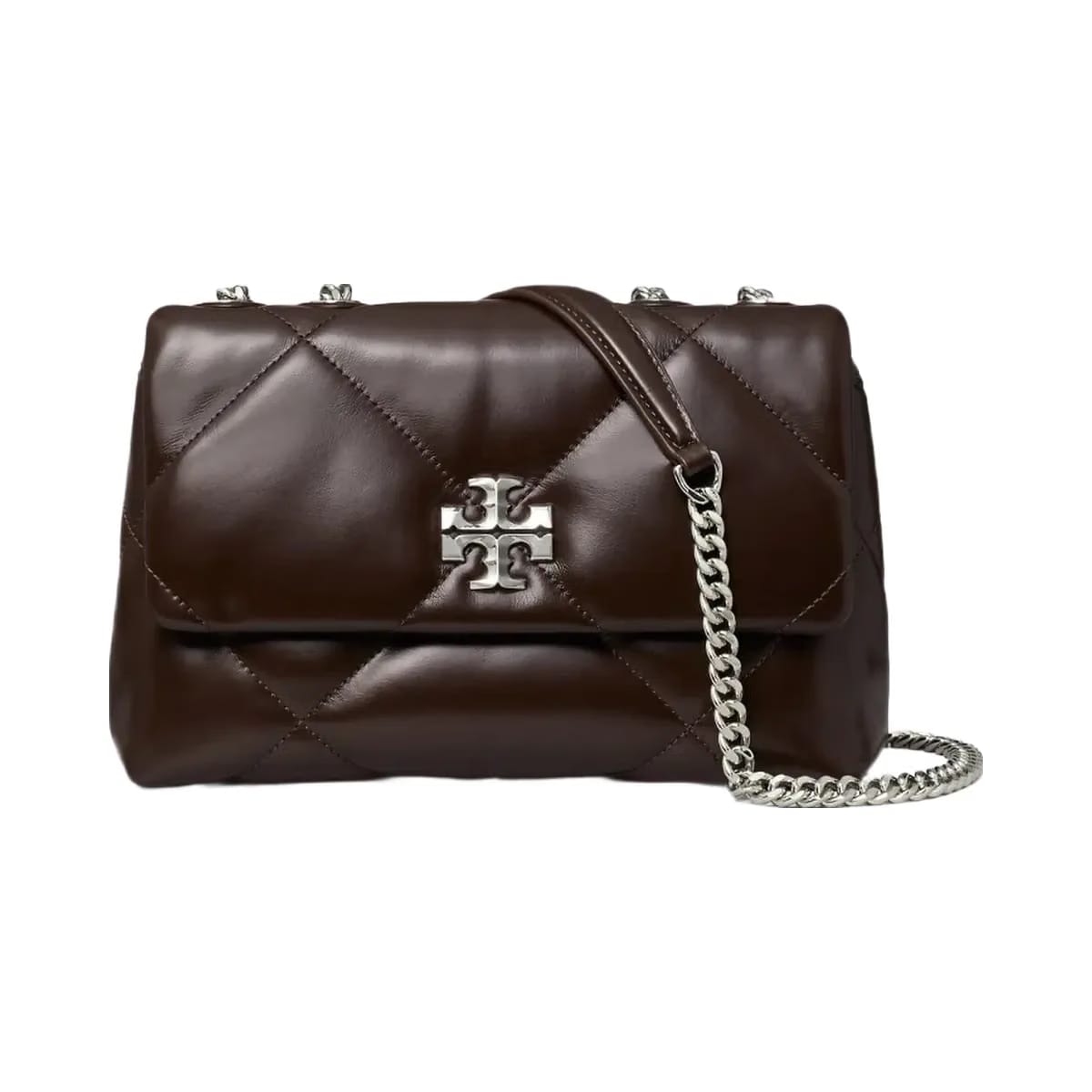 Tory Burch Small Kira Diamond Quilt Shoulder Bag Cocoa