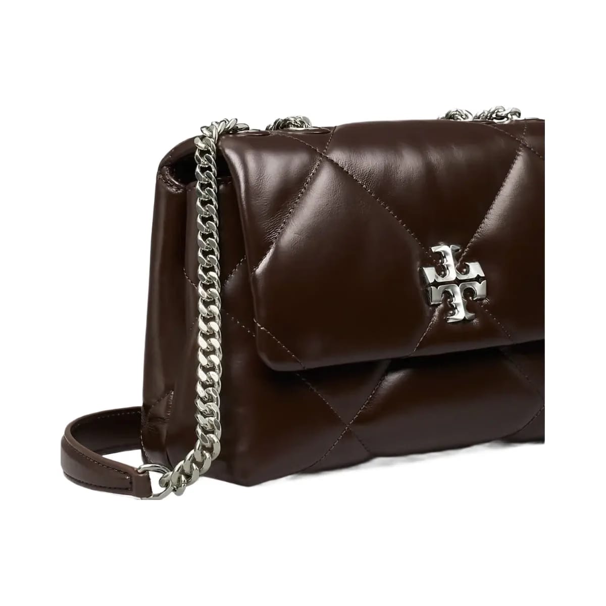 Tory Burch Small Kira Diamond Quilt Shoulder Bag Cocoa
