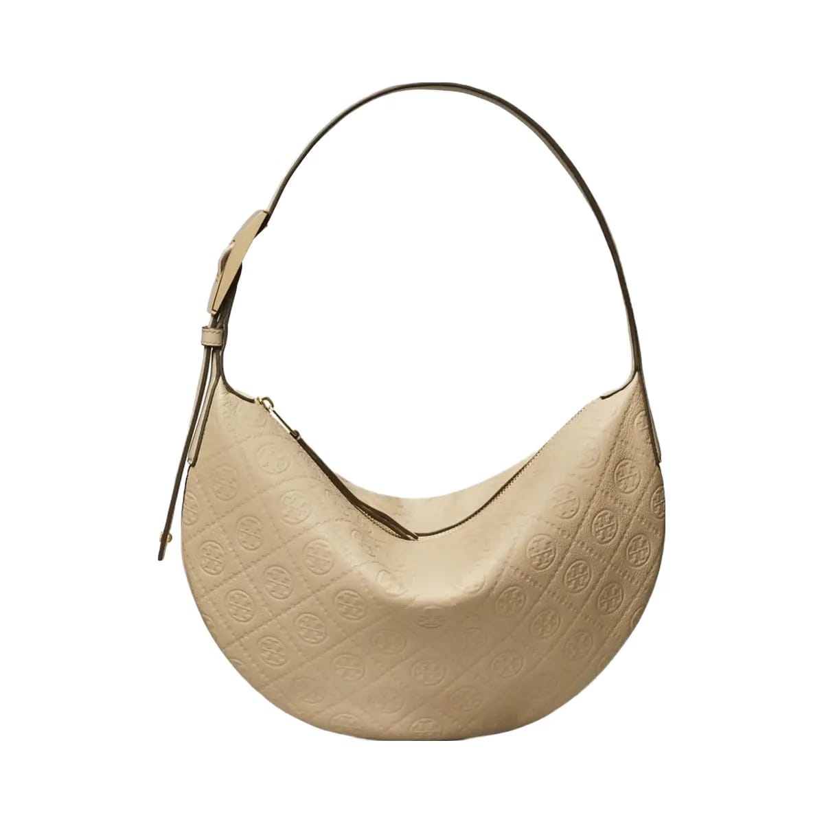 Tory Burch T Monogram Pebbled Small Balloon Bag Fresh Clay
