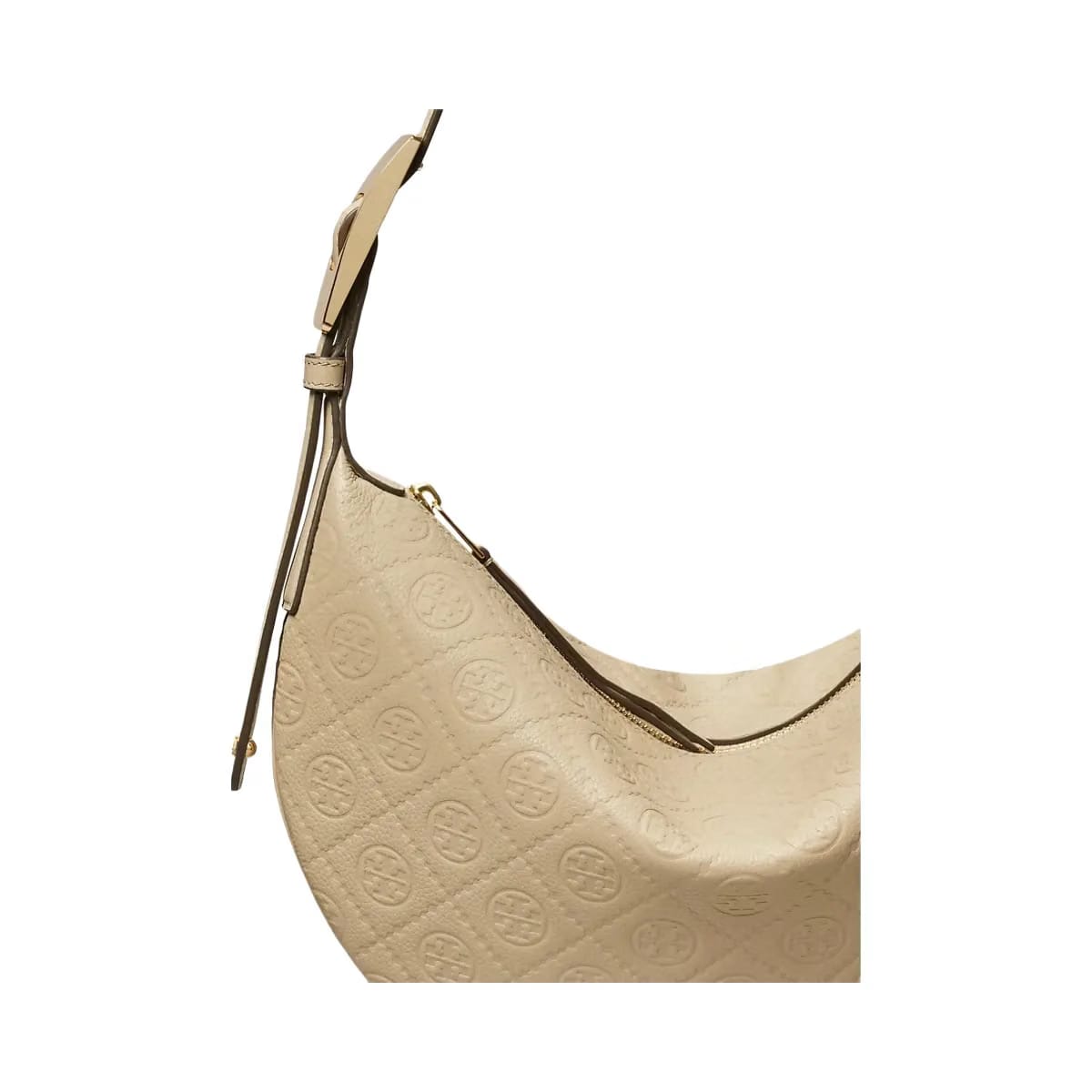 Tory Burch T Monogram Pebbled Small Balloon Bag Fresh Clay