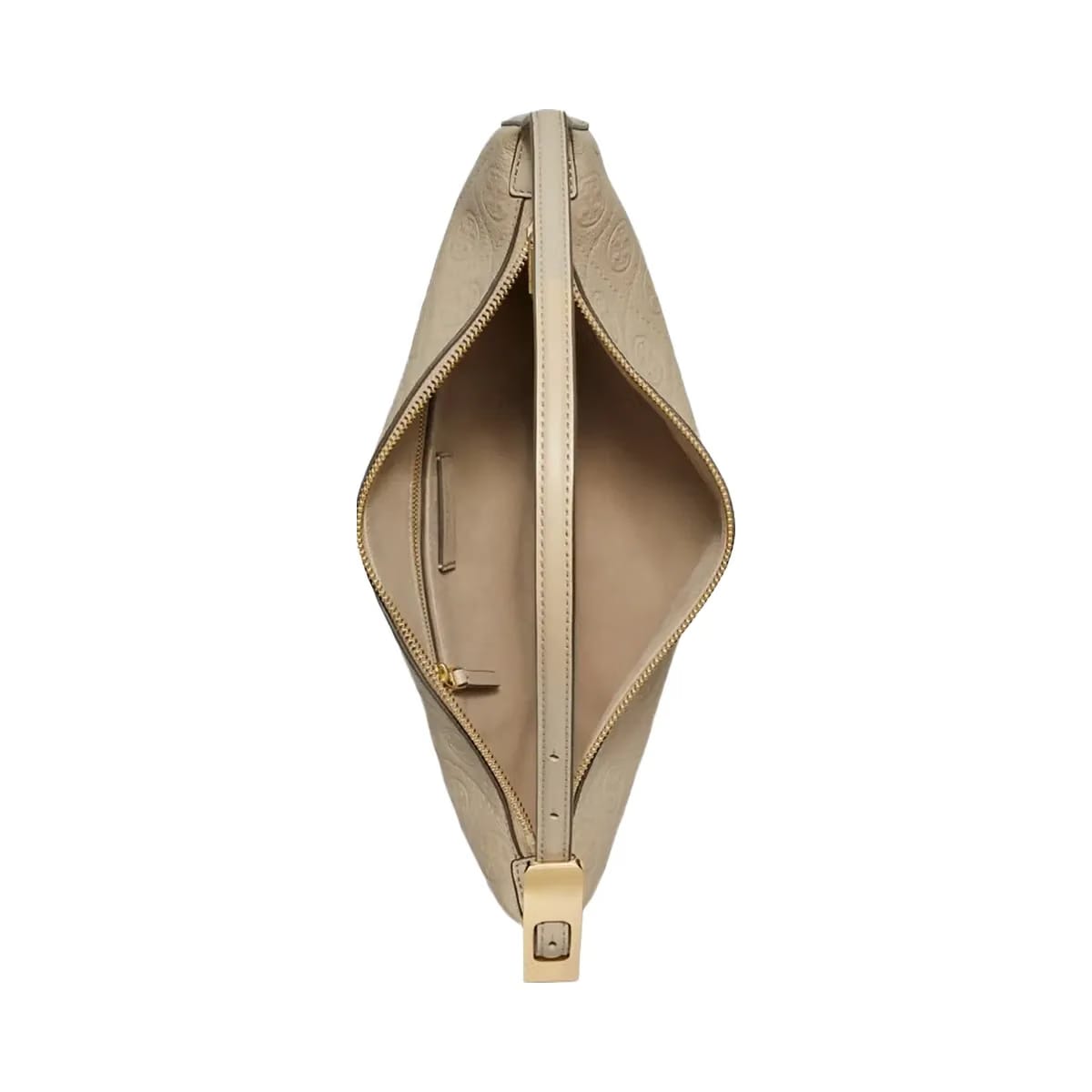 Tory Burch T Monogram Pebbled Small Balloon Bag Fresh Clay