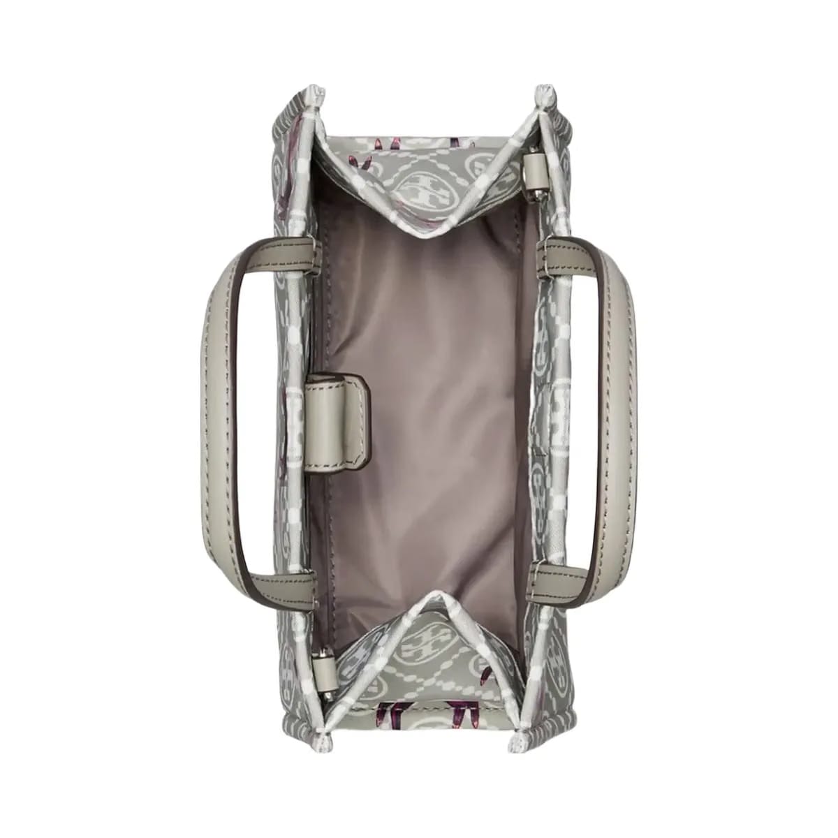 Tory Burch Mini Ella Horse Tote Gray / Magenta