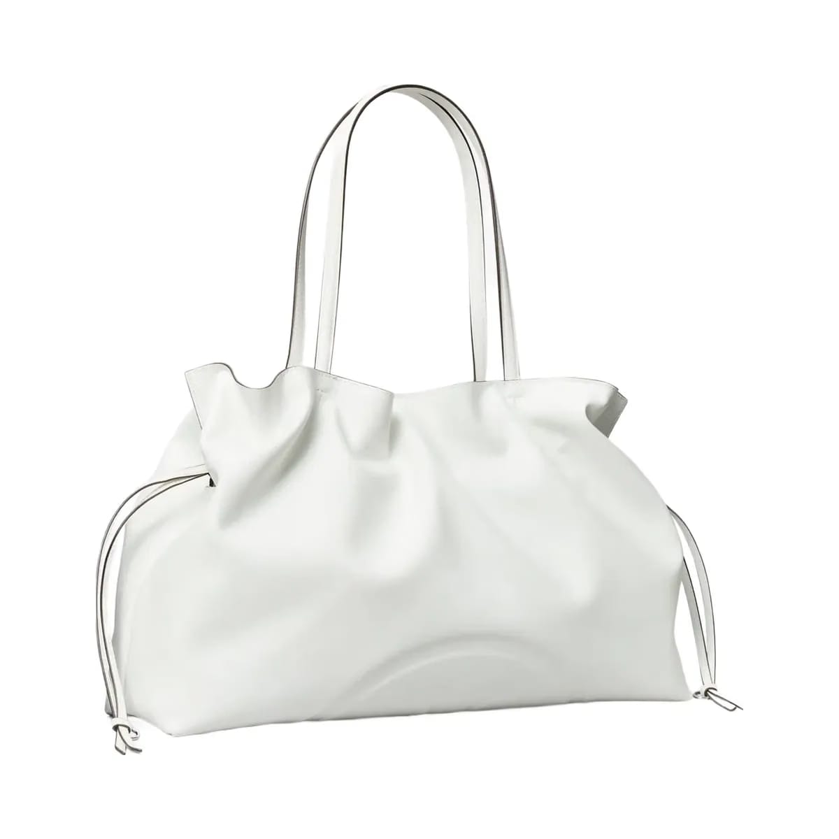 Tory Burch Ella natuura Drawstring Tote Bianco