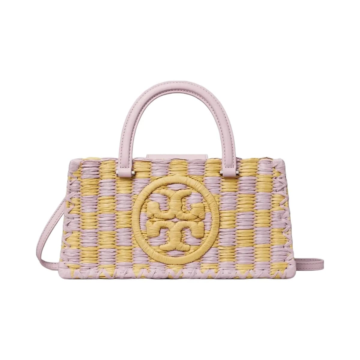 Tory Burch Ella Hand-Crocheted East-West Tote Pale Purple