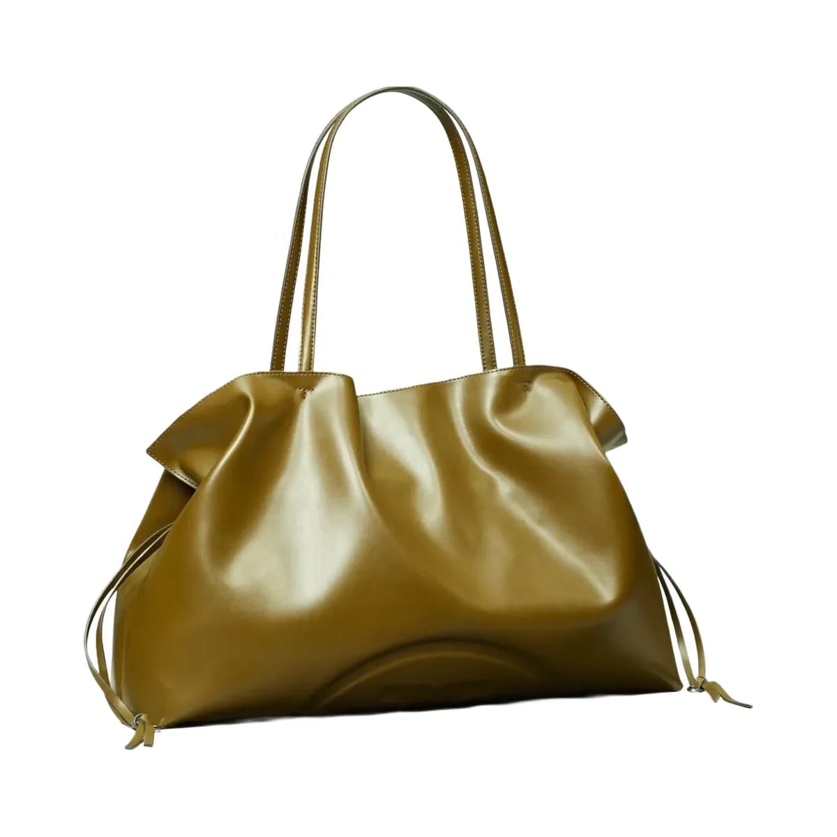 Tory Burch Ella natuura Drawstring Tote Dark Olive