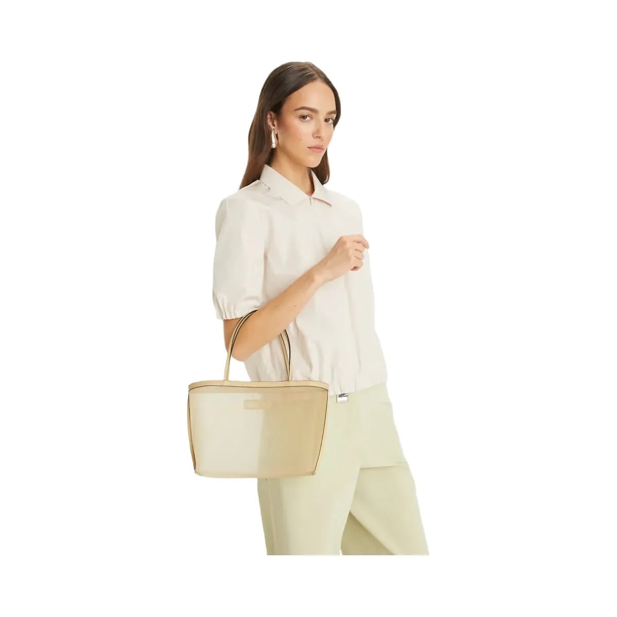 Tory Burch Mesh Tote Warm Sand
