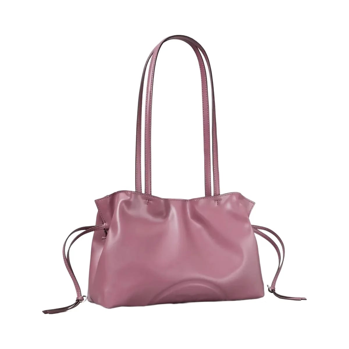 Tory Burch Small Ella natuura Drawstring Tote Plum Haze