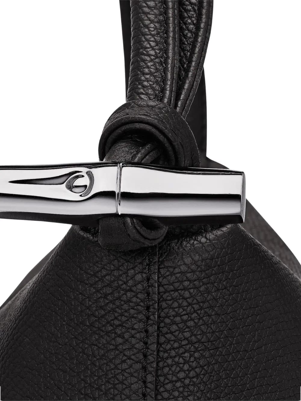Le Roseau double-handle leather shoulder bag