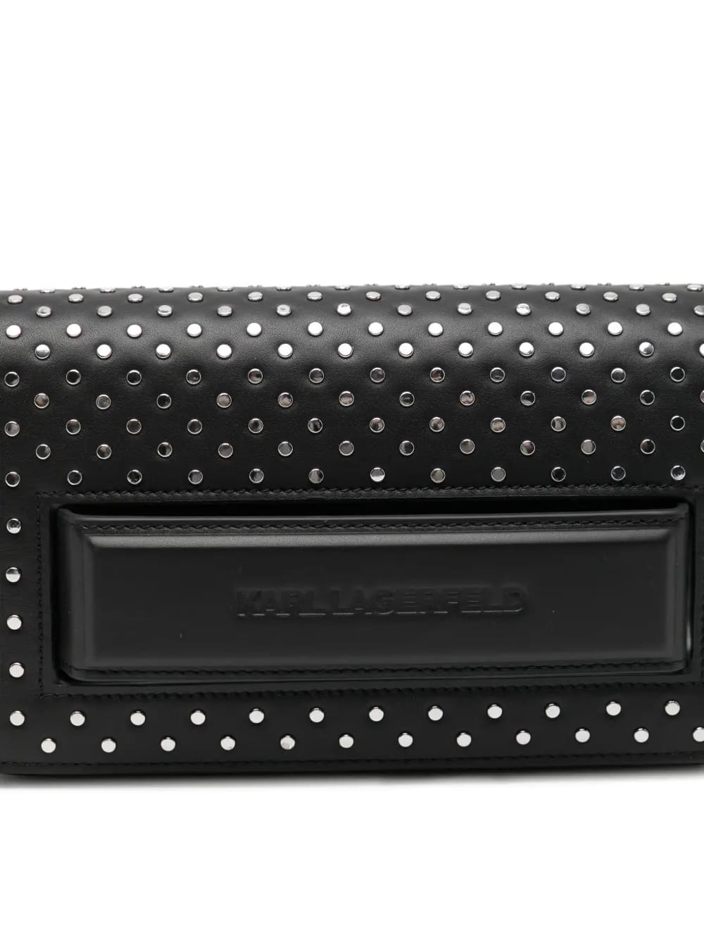 logo-debossed shoulder bag