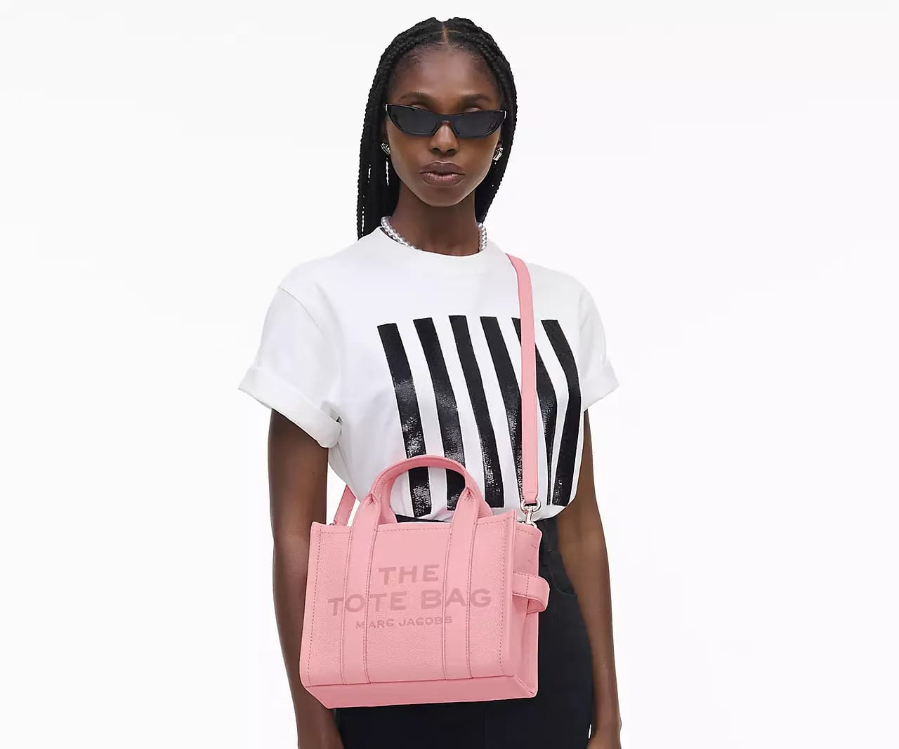 Marc Jacobs The Leather Small Tote Bag 'Ribbon Pink'
