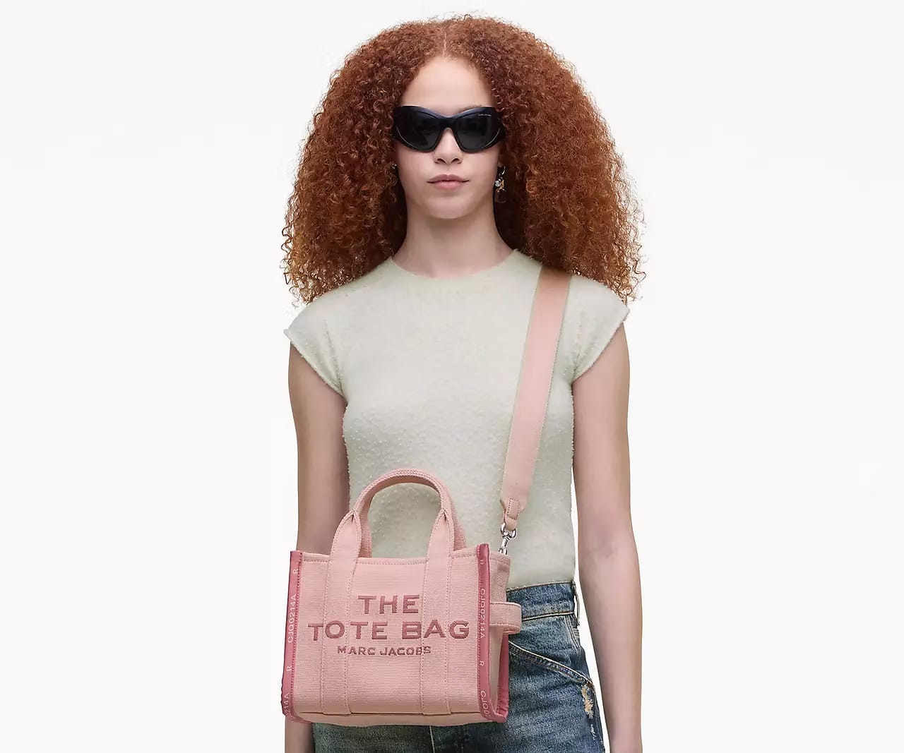 Marc Jacobs The Jacquard Small Tote Bag 'Rose'