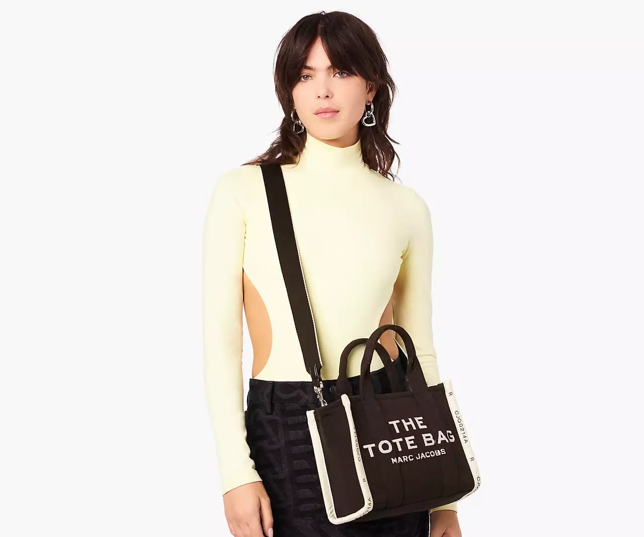 Marc Jacobs The Jacquard Small Tote Bag 'Black'