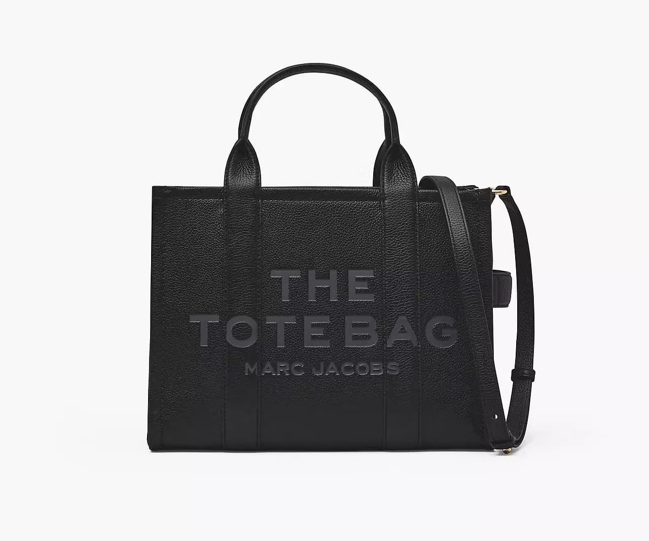 Marc Jacobs The Leather Medium Tote Bag 'Black'