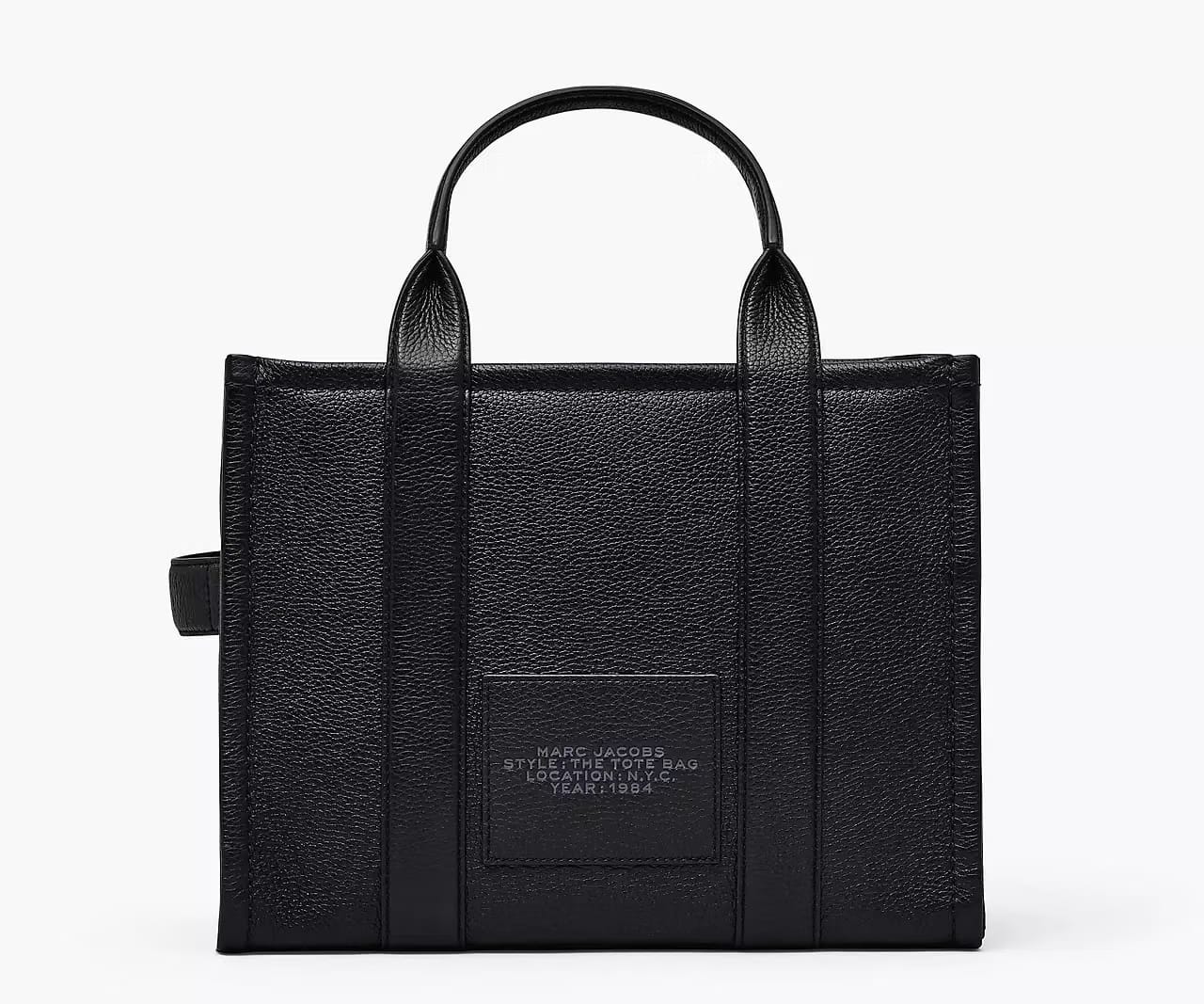 Marc Jacobs The Leather Medium Tote Bag 'Black'