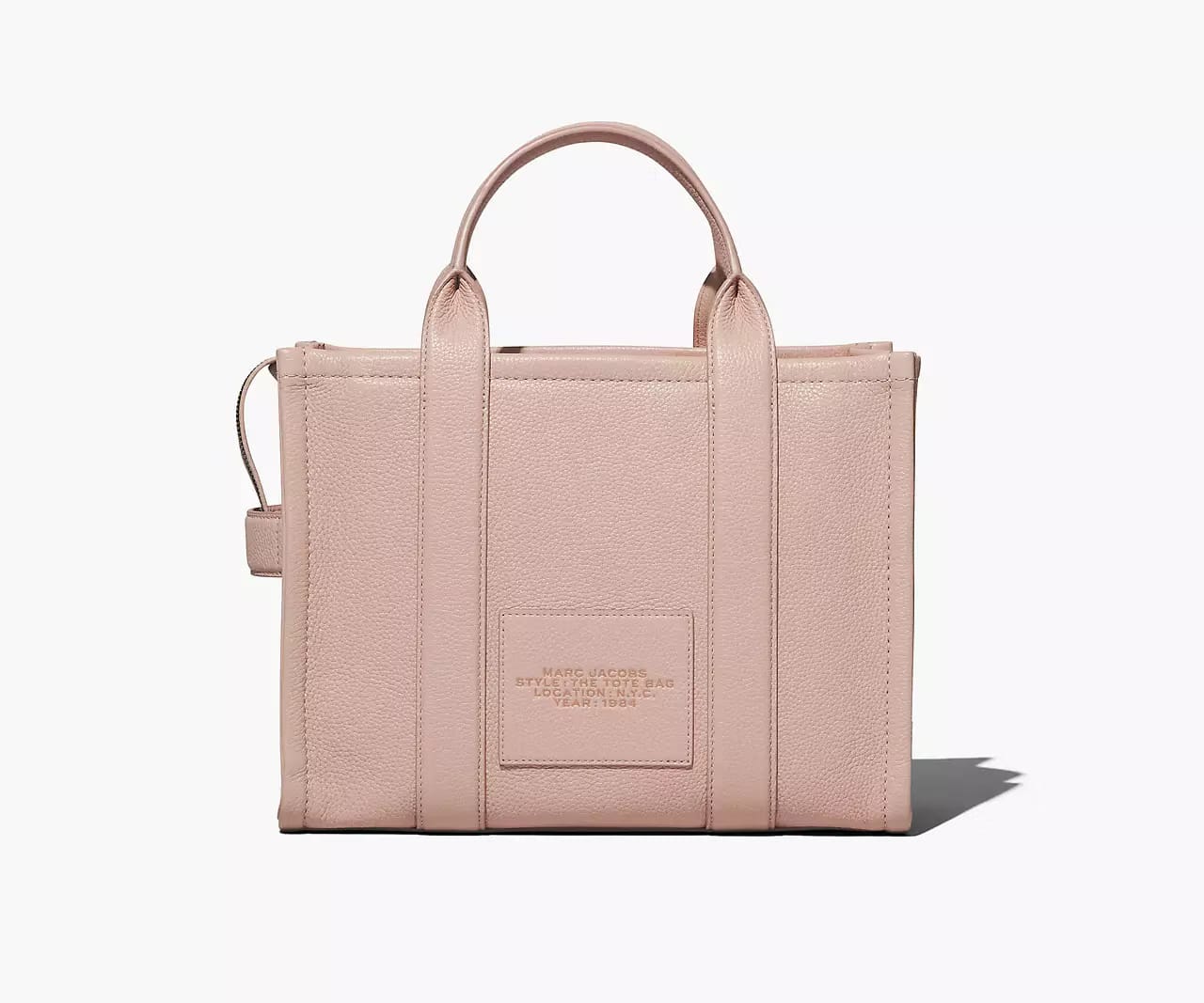 Marc Jacobs The Leather Medium Tote Bag 'Rose'