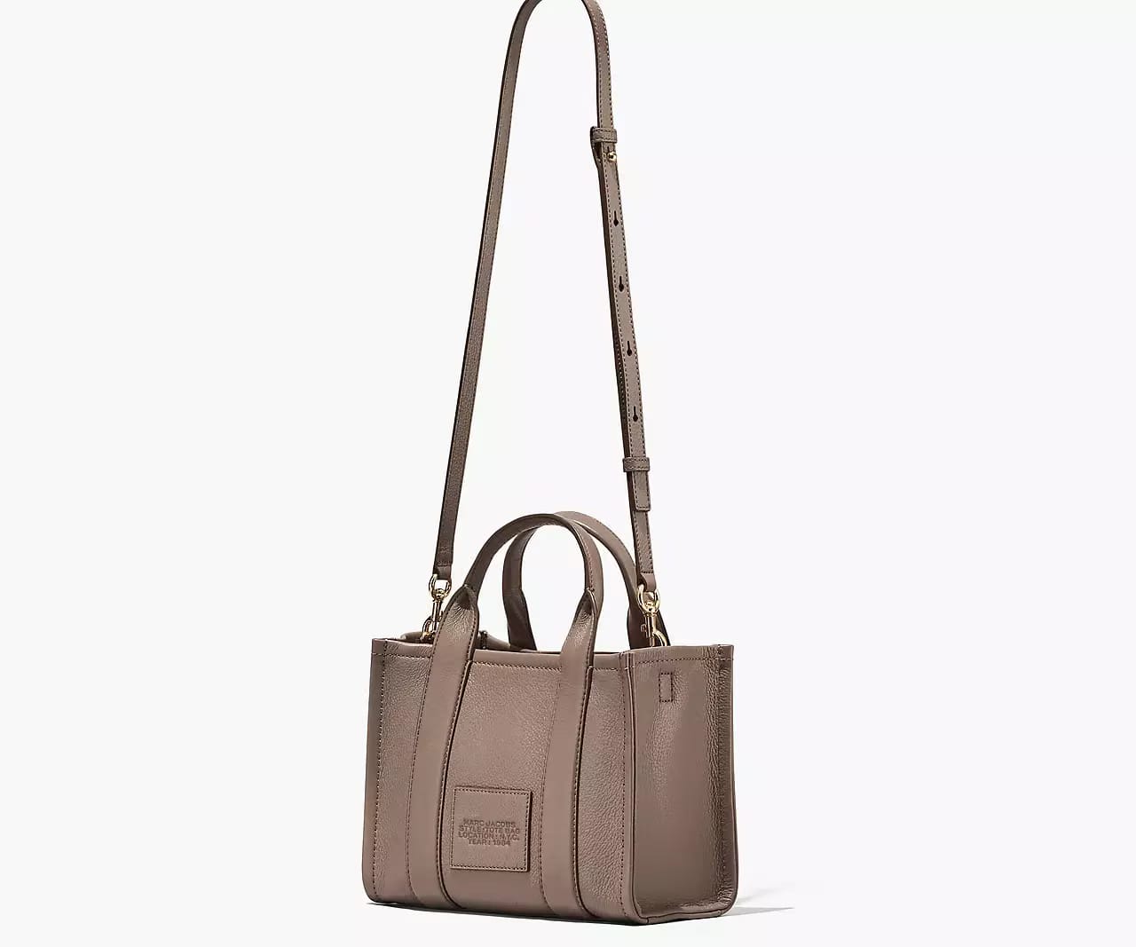 Marc Jacobs The Leather Medium Tote Bag 'Cement'