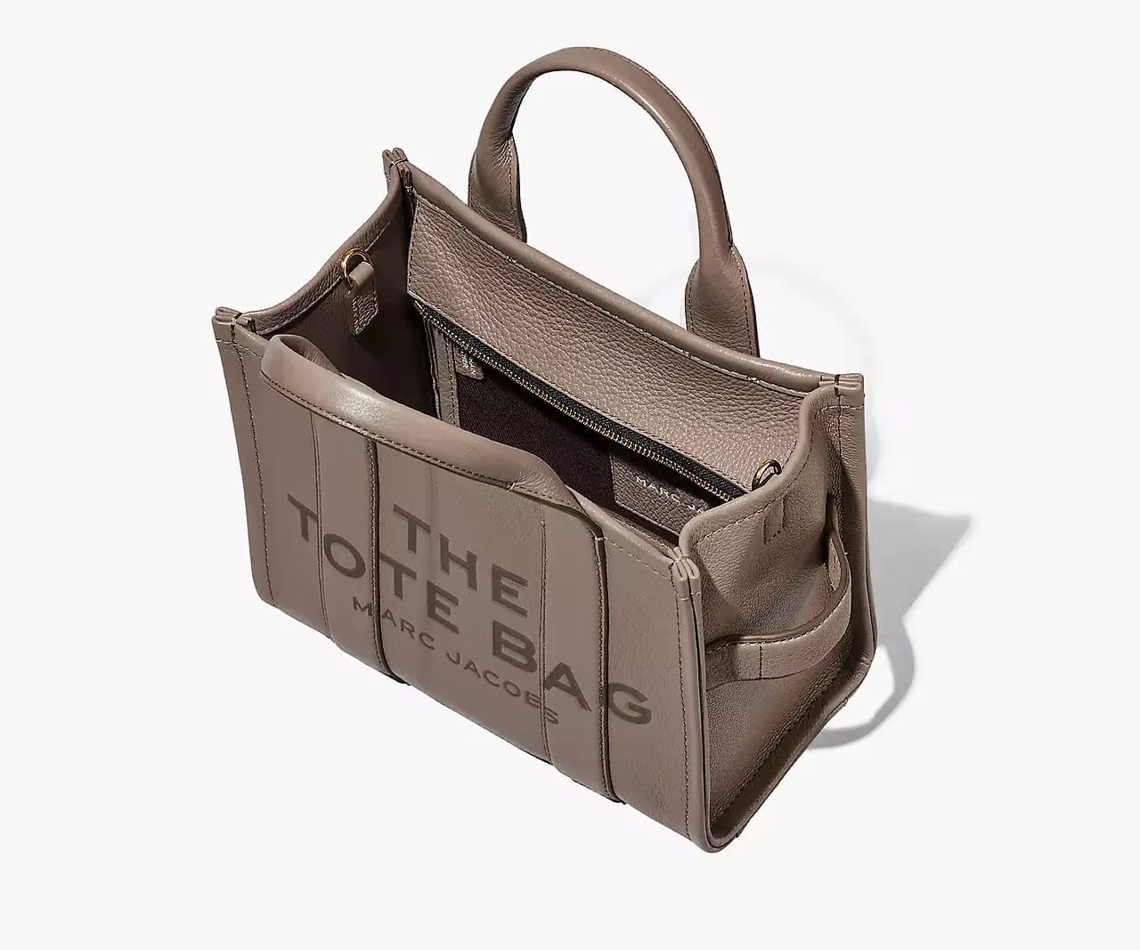 Marc Jacobs The Leather Medium Tote Bag 'Cement'