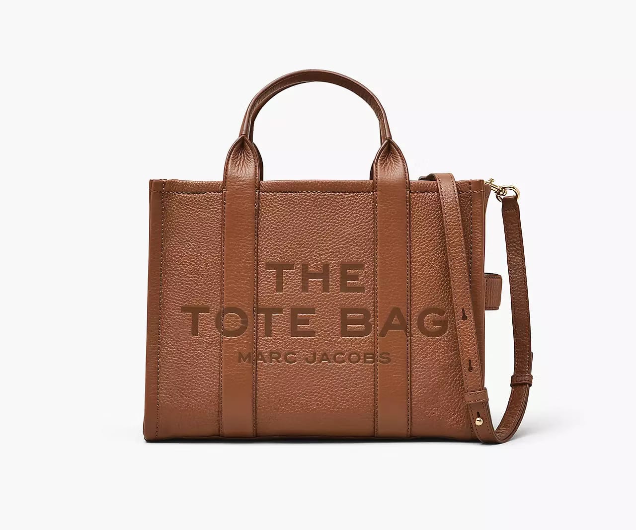 Marc Jacobs The Leather Medium Tote Bag 'Argan Oil'