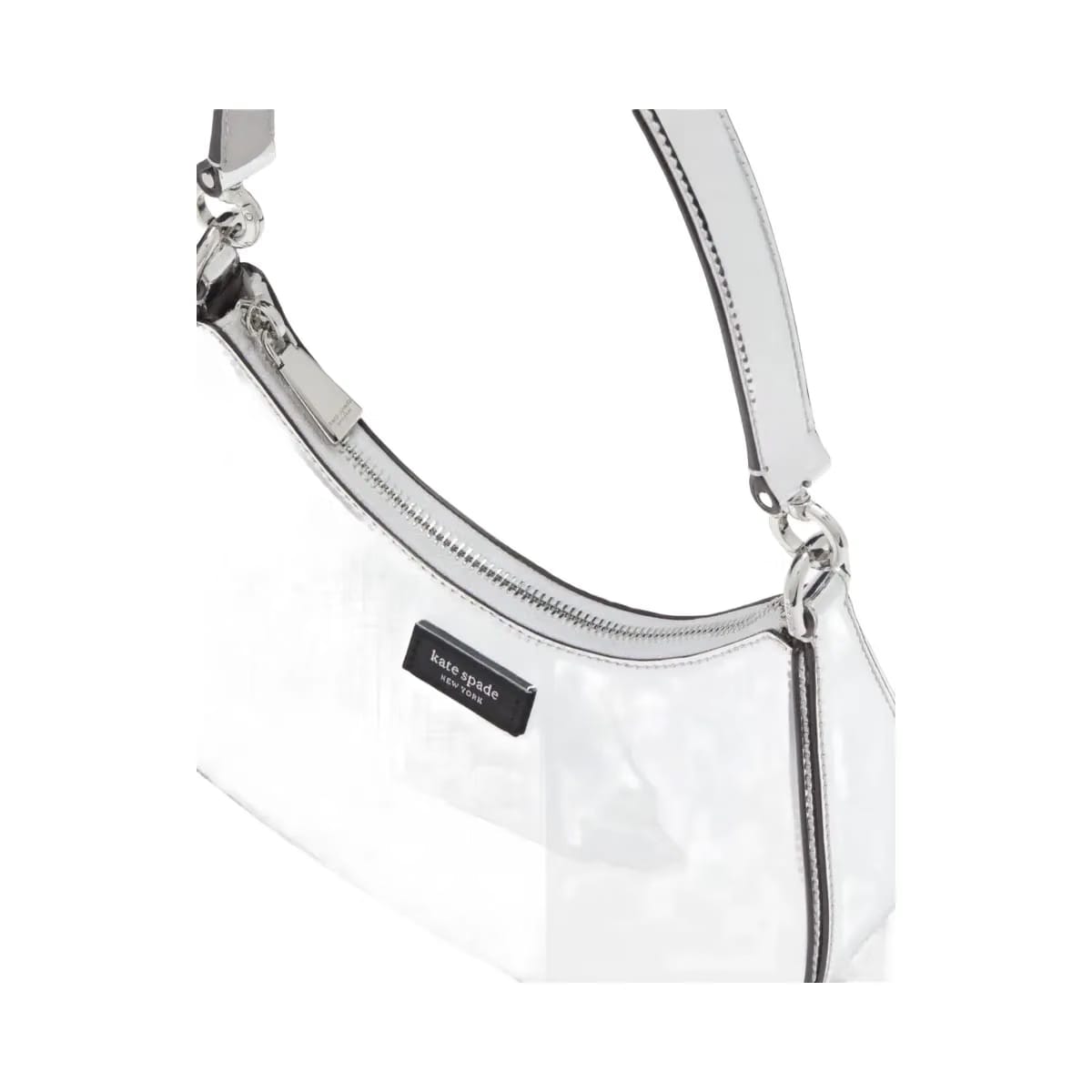 Kate Spade Sam Icon Metallic Small Convertible Crossbody Silver