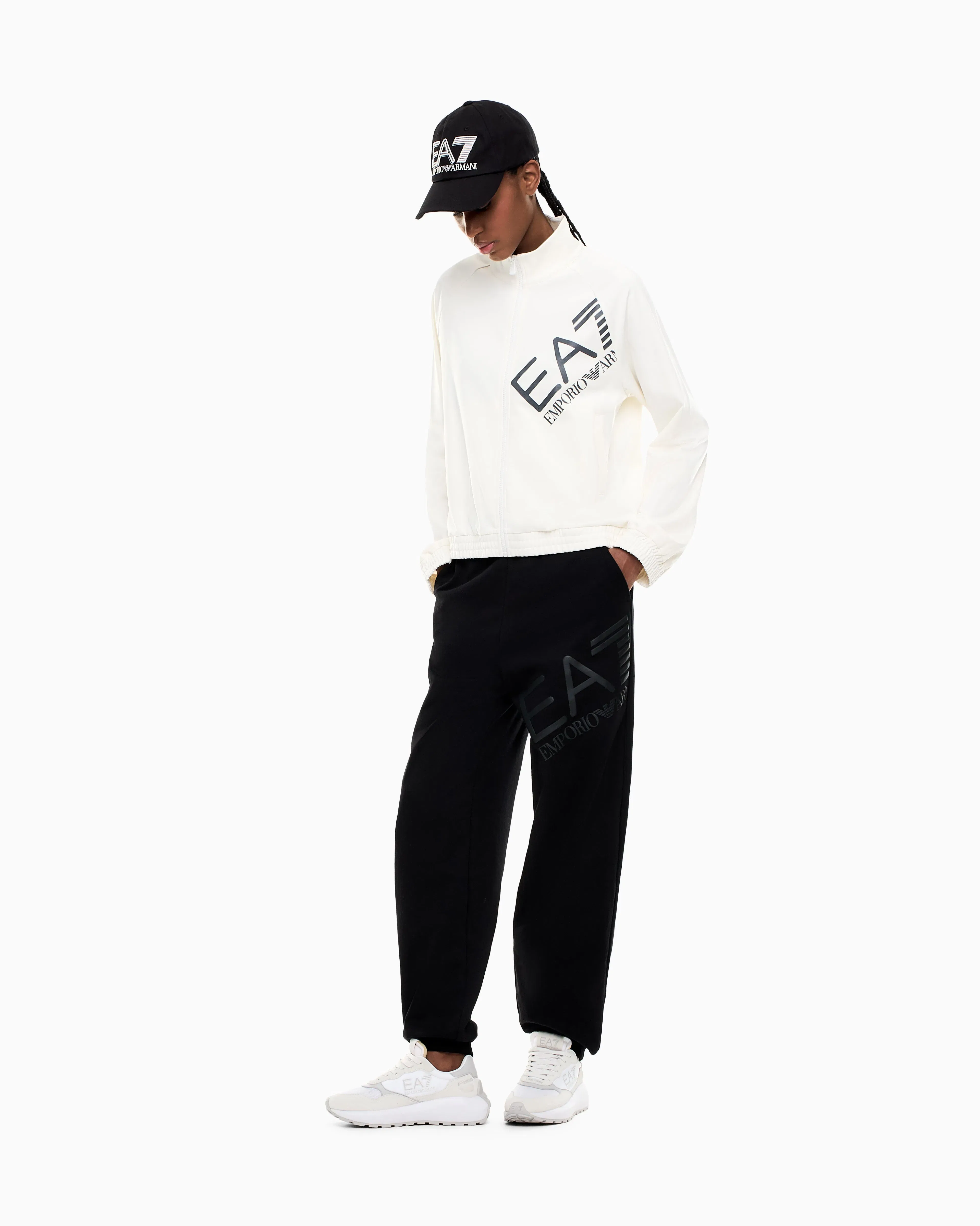EA7 Logo Series jersey joggers