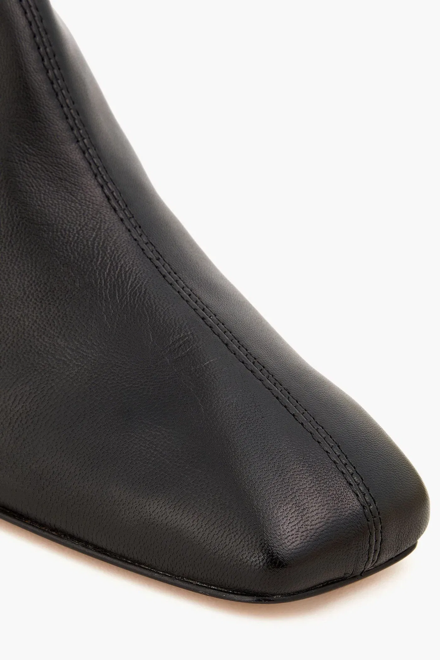 Maje Leather Ankle Boots Black Women's