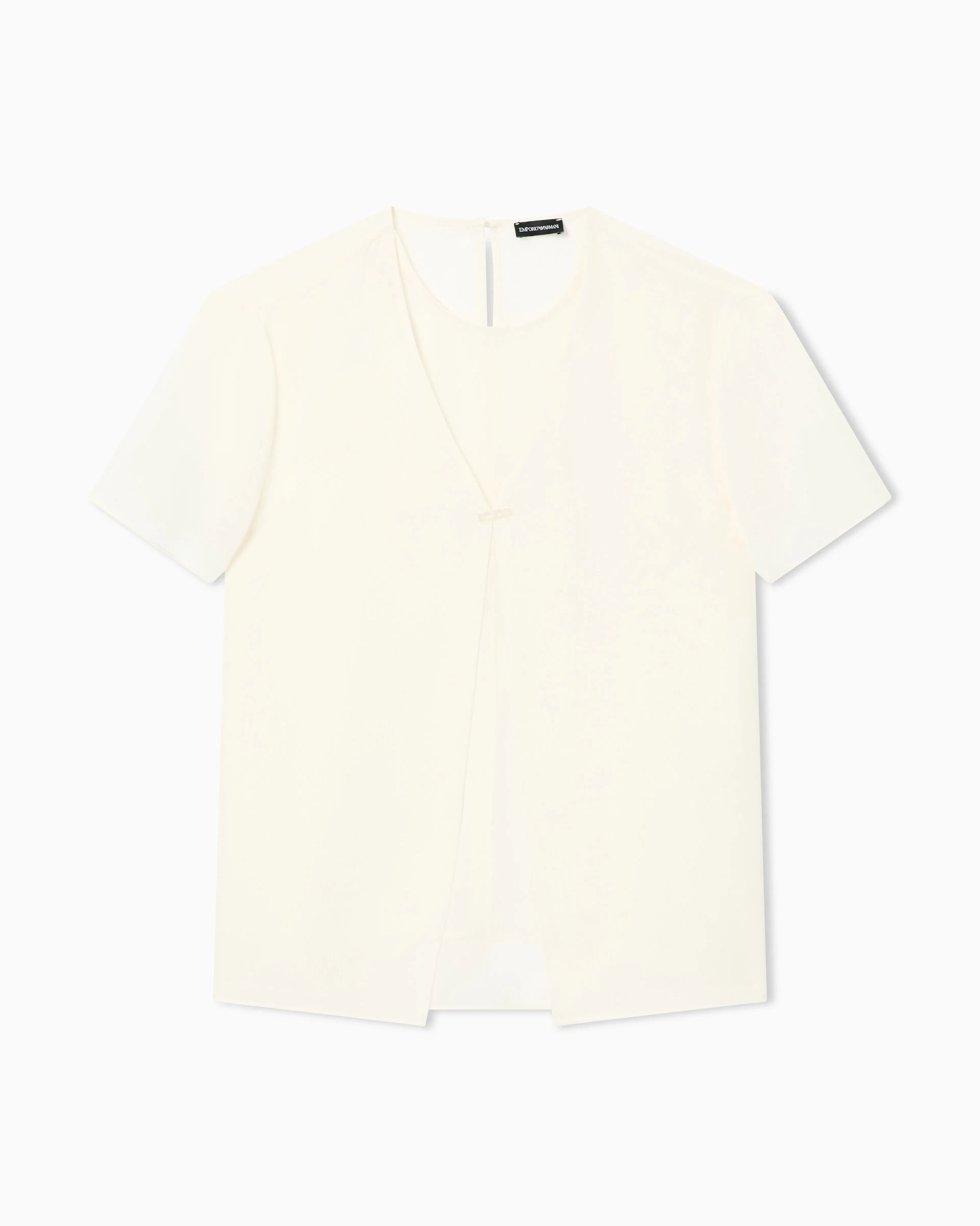 Emporio Armani Two-piece technical georgette blouse