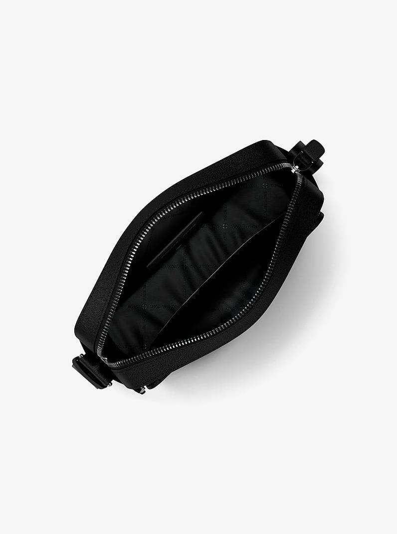 Michael Kors Cooper Embellished Signature Logo Flight Bag Black Combo