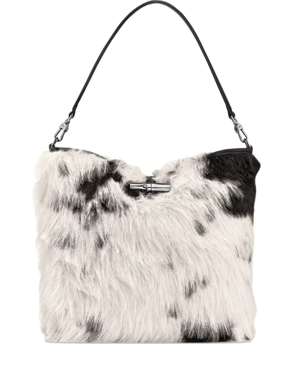 Le Roseau faux-fur clasp shoulder bag