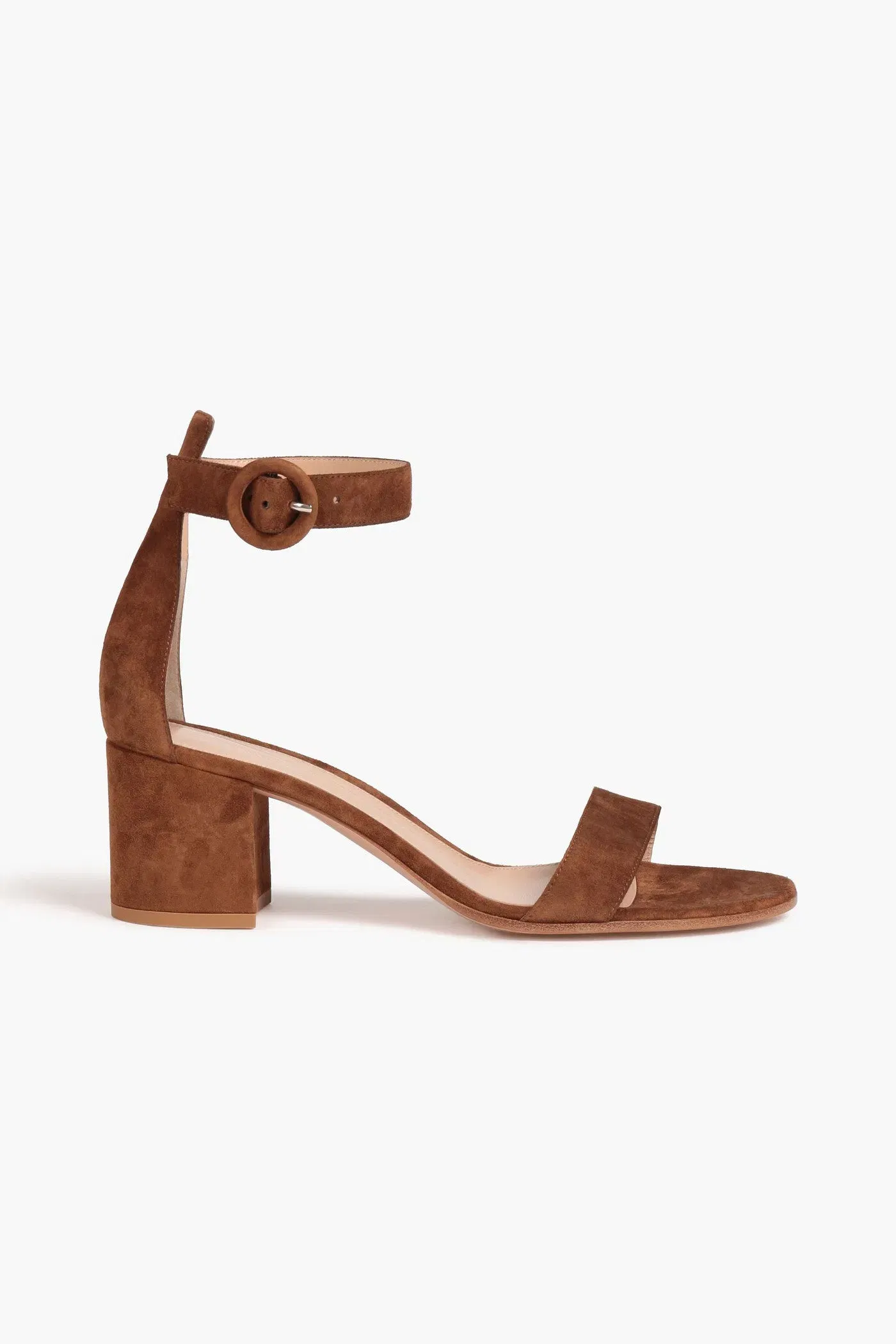 Gianvito Rossi Versilia 60 Suede Sandals Light Brown Women's