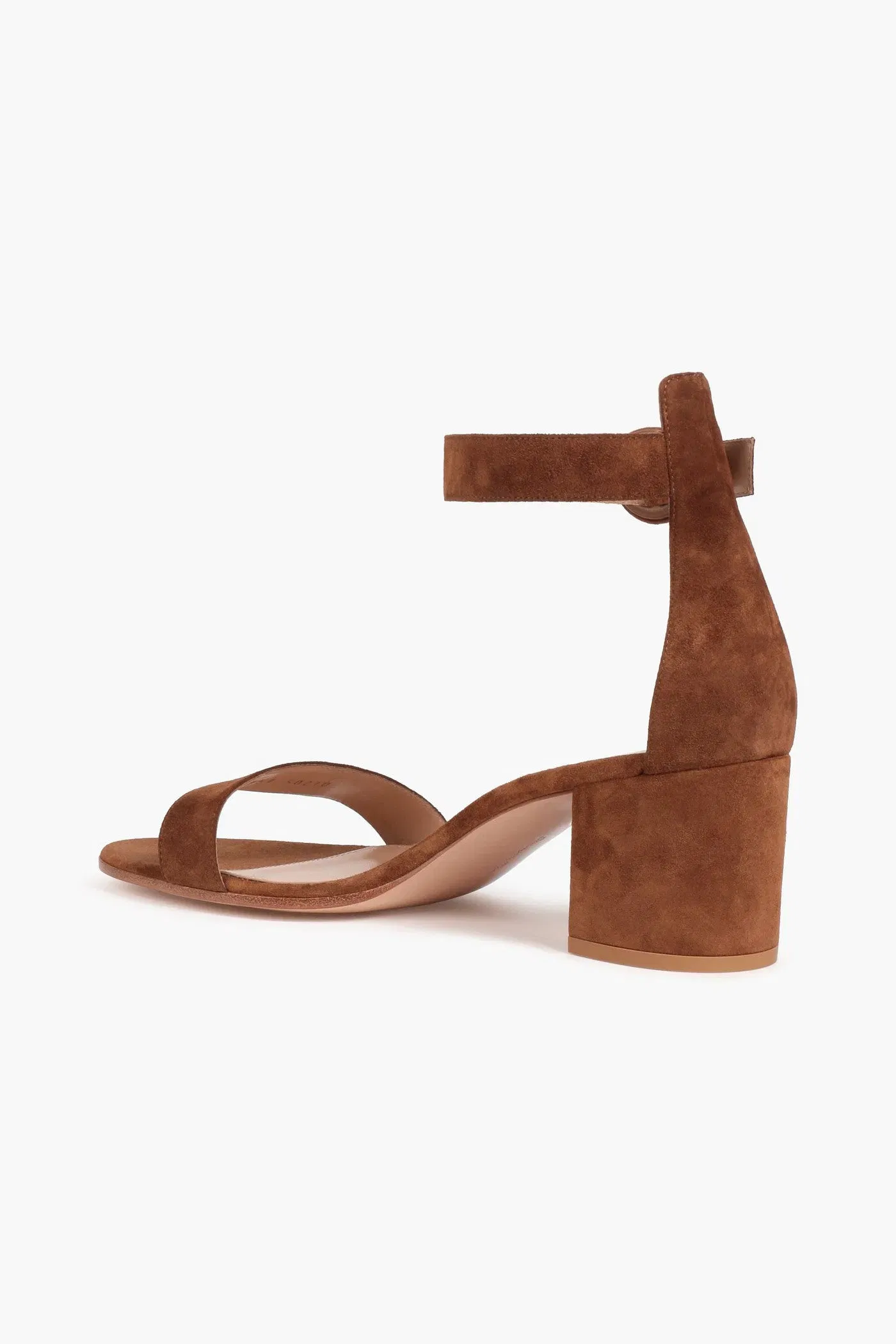 Gianvito Rossi Versilia 60 Suede Sandals Light Brown Women's