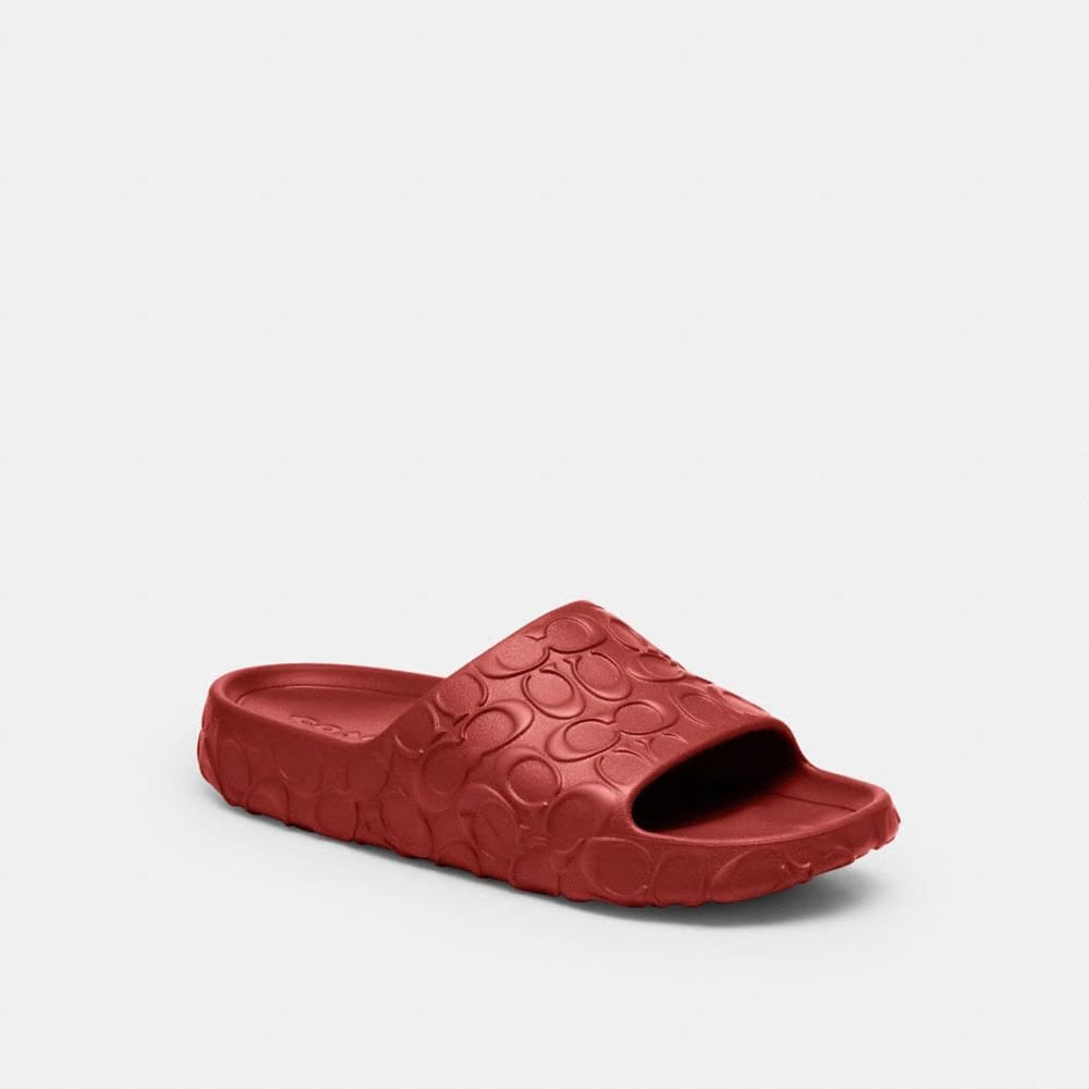 Men's Coach Bay Slide In Signature Poppy
