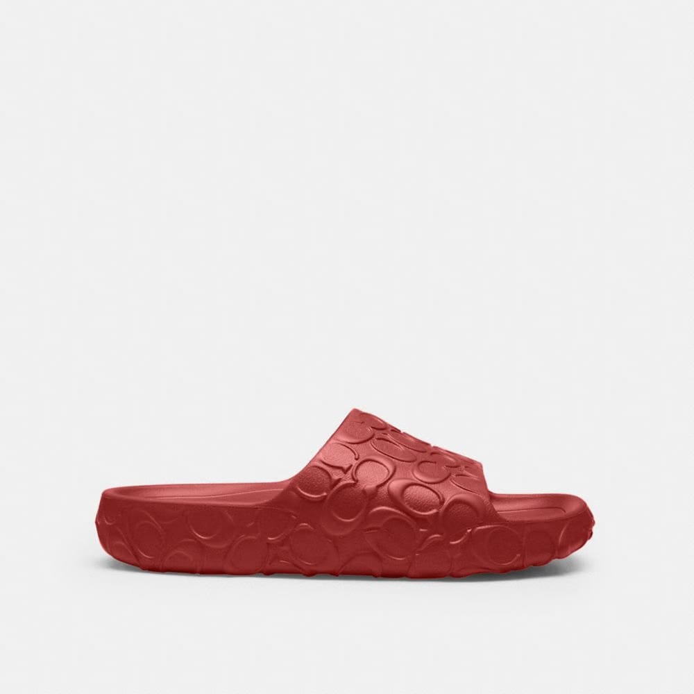 Men's Coach Bay Slide In Signature Poppy