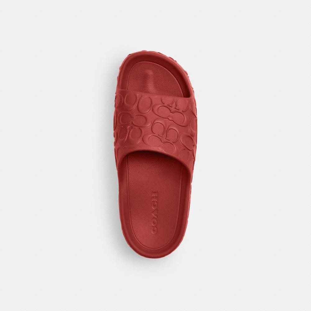 Men's Coach Bay Slide In Signature Poppy