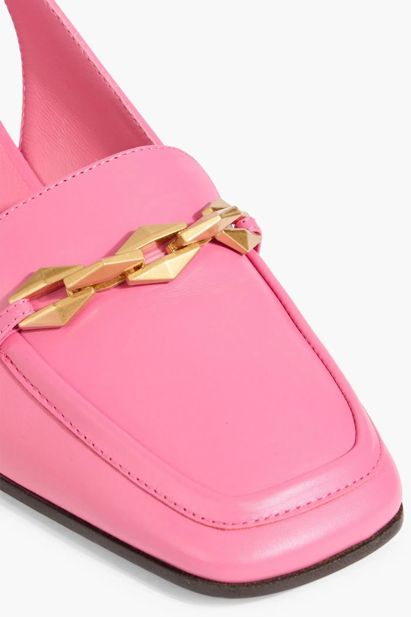 Jimmy Choo Diamond Tilda 45 Embellished Leather Slingback Pumps Pink Women's