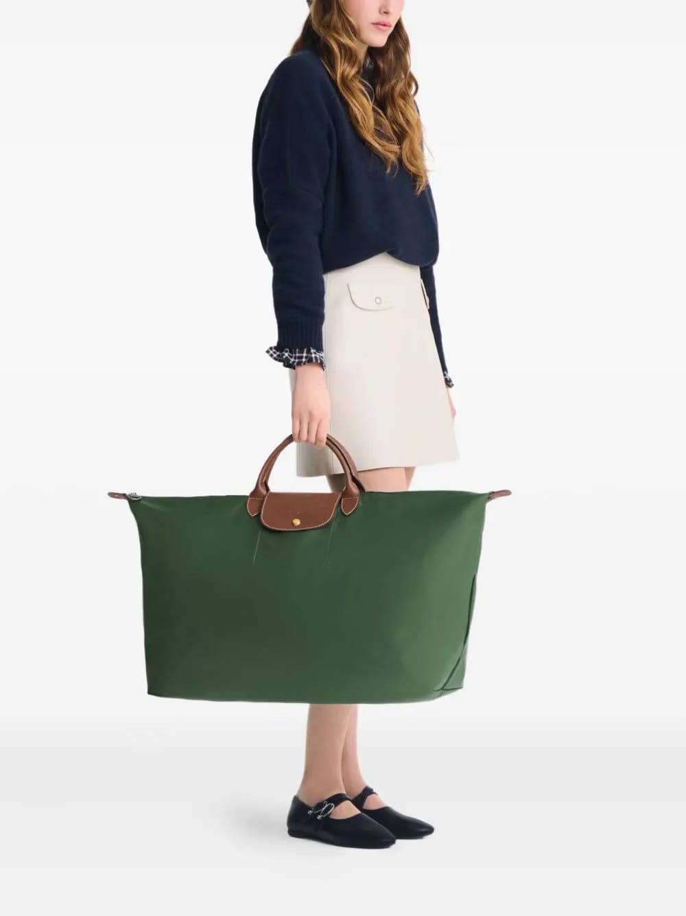 large top-zip tote bag
