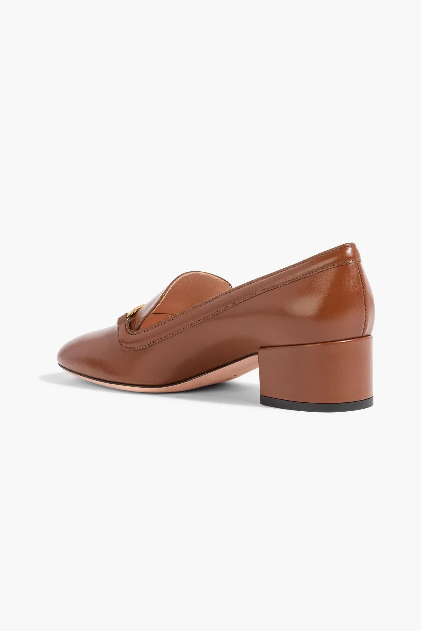 Bally Delisa Embellished Leather Pumps Brown Women's