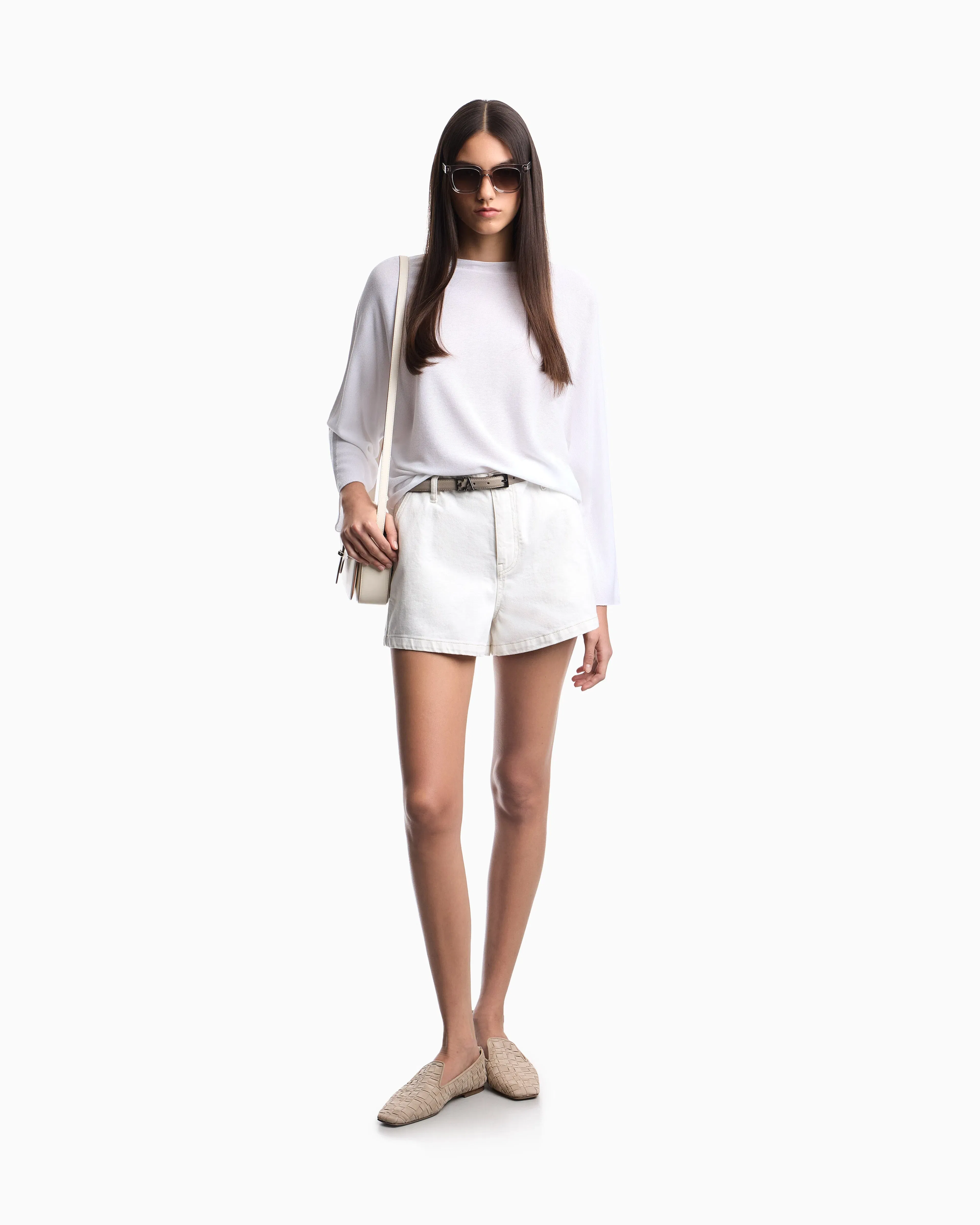 Emporio Armani Link-stitch knit jumper