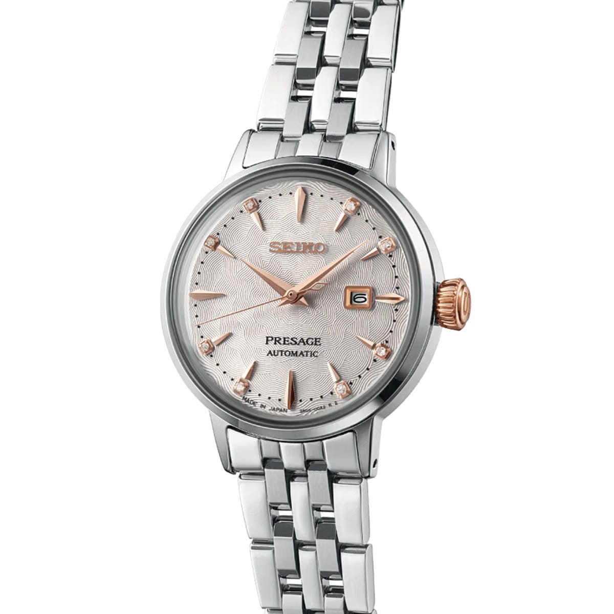 Seiko Presage Cocktail Time Clover Club Diamond Twist - White - SRE009J1
