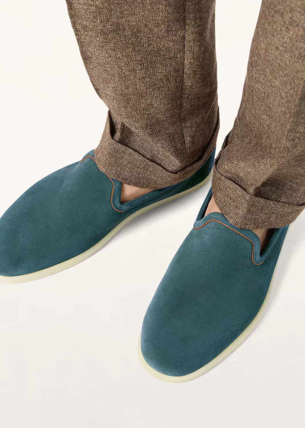 LoroPiana Venice Walk Loafer Atlantic Deep