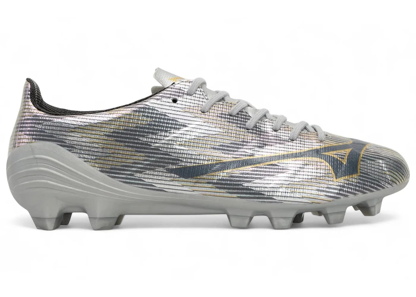 Mizuno Alpha Ii Pro Md Galaxy Silver Gold