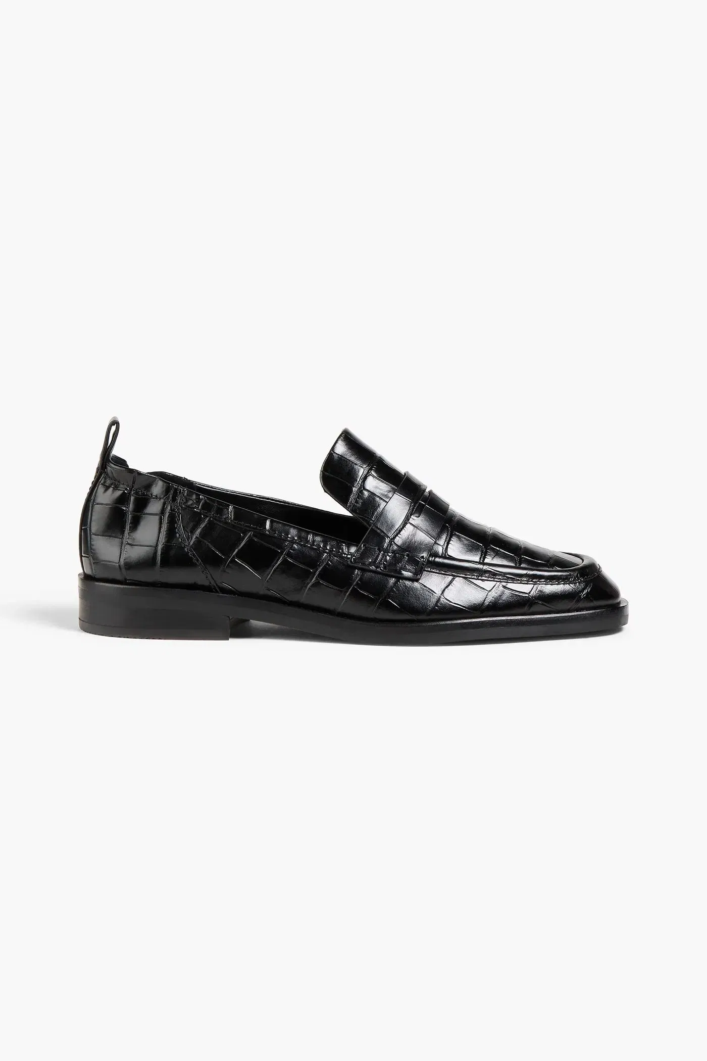 3.1 Phillip Lim Alexa Croc-Effect Leather Loafers Black Women's