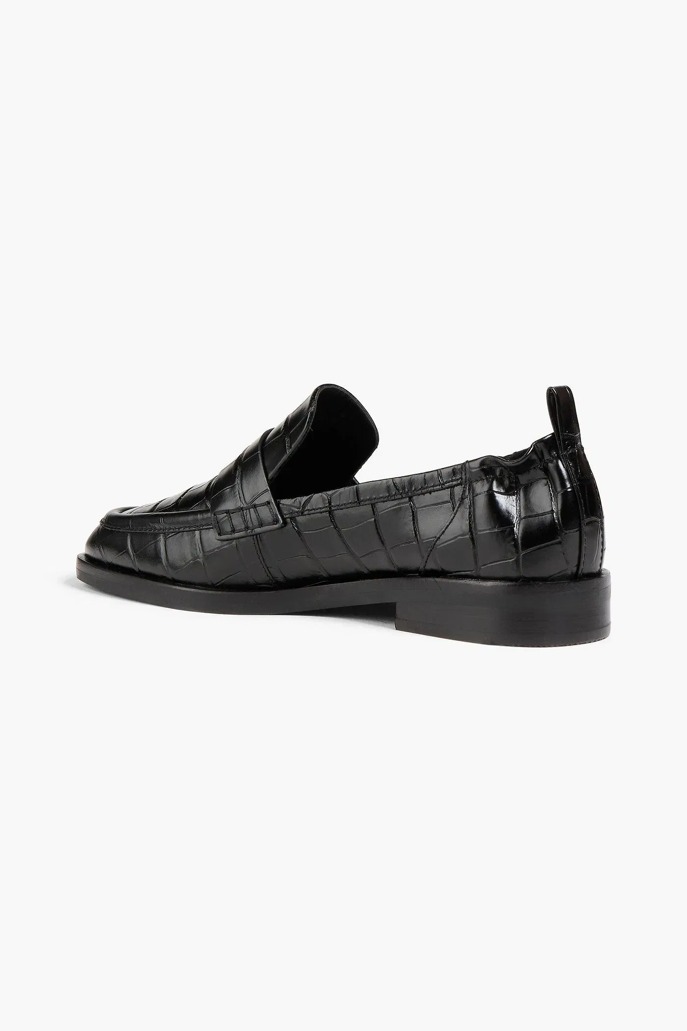 3.1 Phillip Lim Alexa Croc-Effect Leather Loafers Black Women's