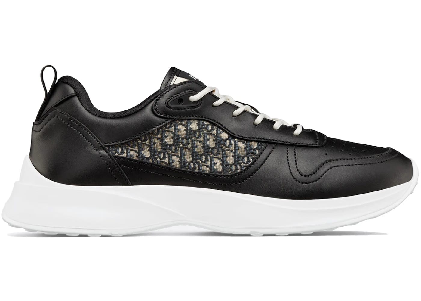 Dior B25 Runner Black Smooth Calfskin Oblique Jacquard