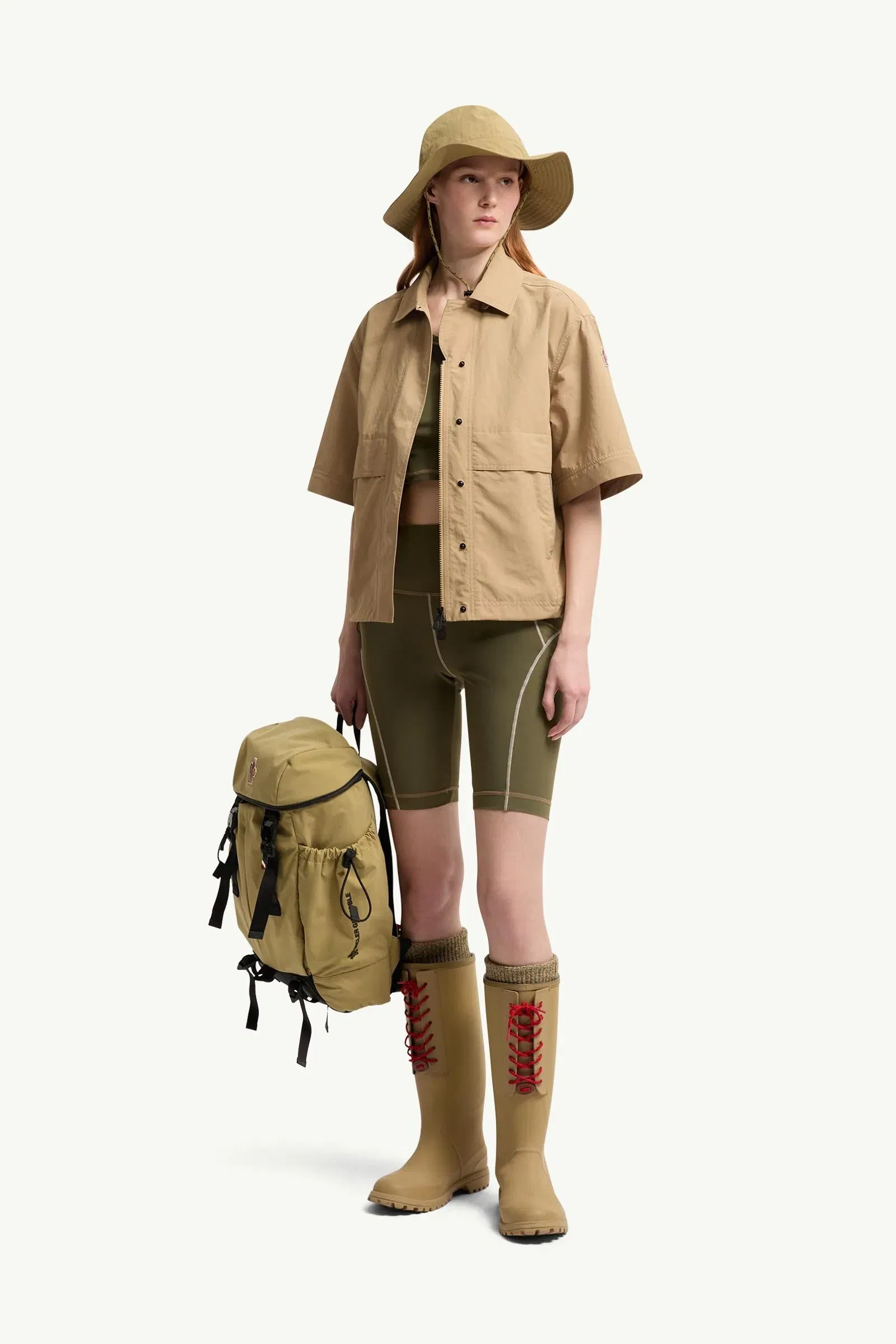 Moncler Polartec® Shorts Olive Green Olive Green