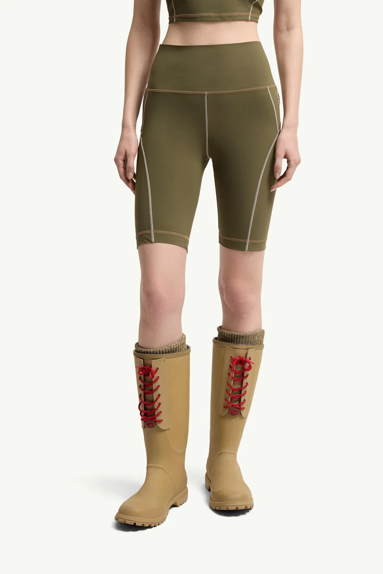 Moncler Polartec® Shorts Olive Green Olive Green