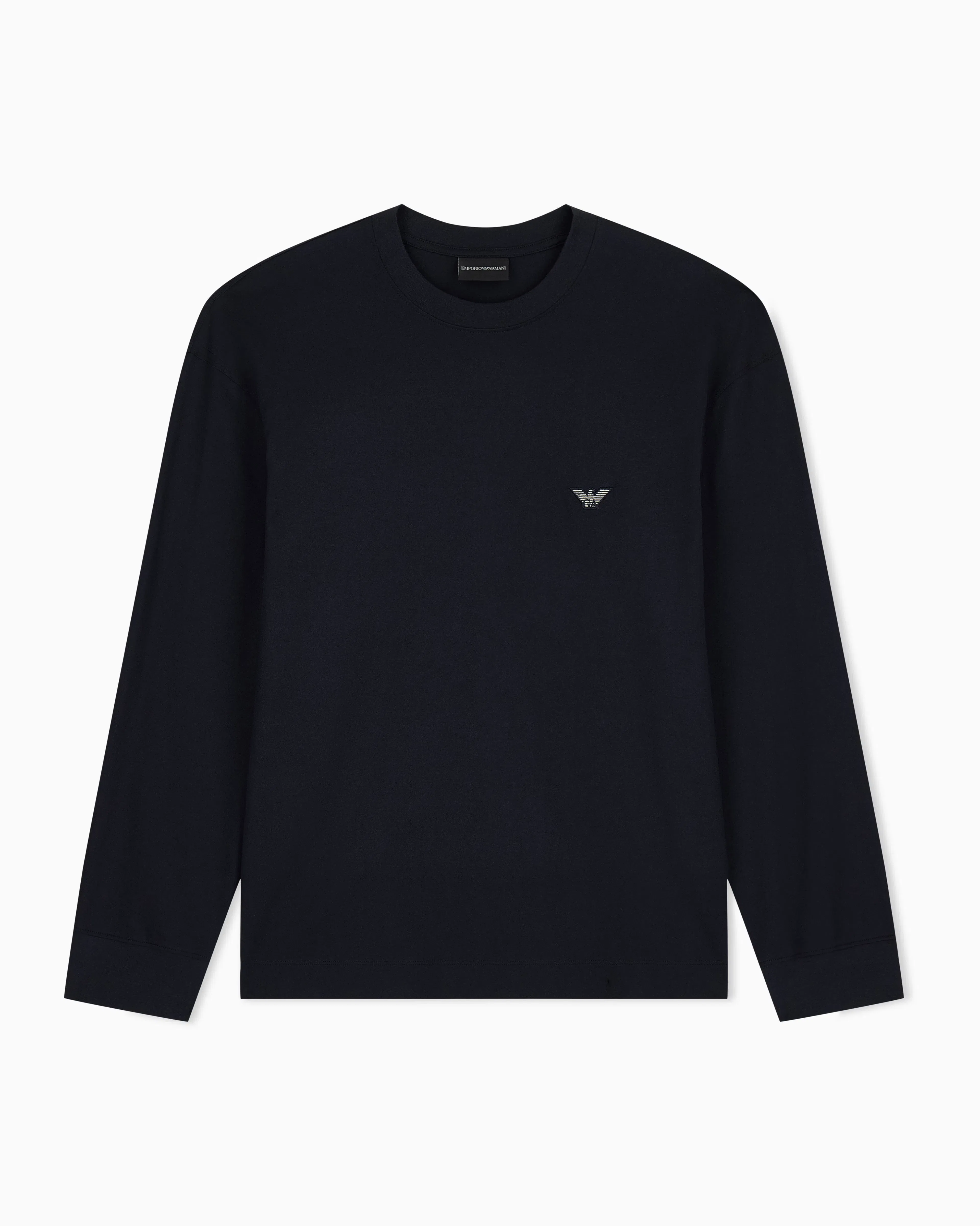 Emporio Armani Pima jersey crew-neck jumper