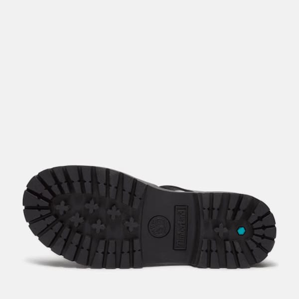 Timberland Stone Street Fisherman Platform Sandal Black Full-Grain Women'S