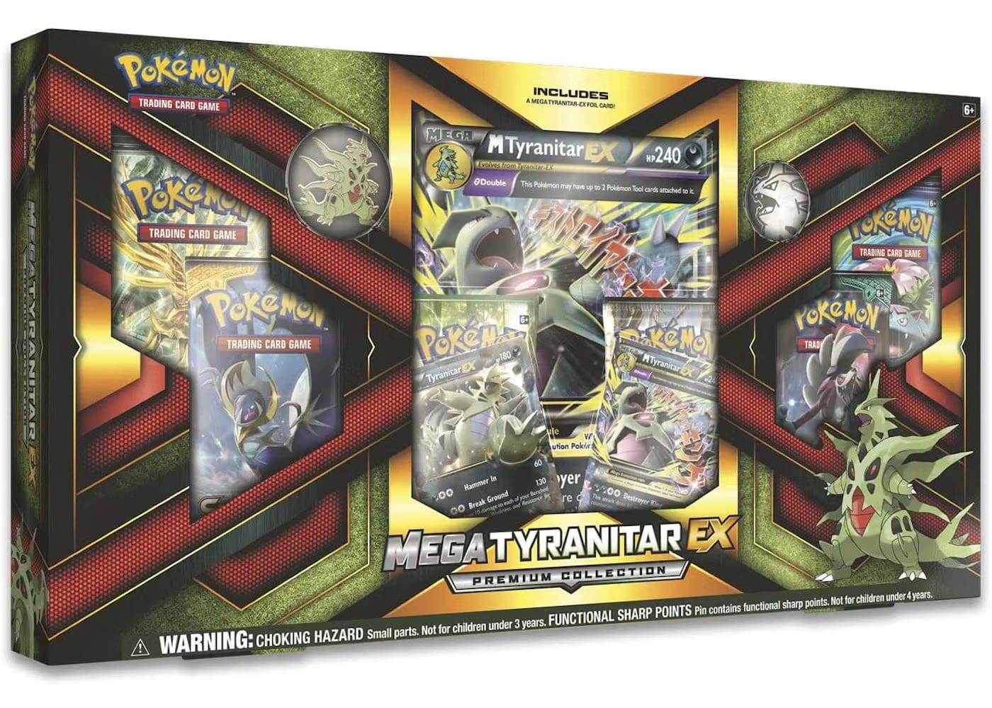 2017 Pokemon Tcg Mega Tyranitar Ex Premium Collection